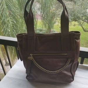 *PRE LOVED* B. Makowsky Brown Leather Hobo Bag